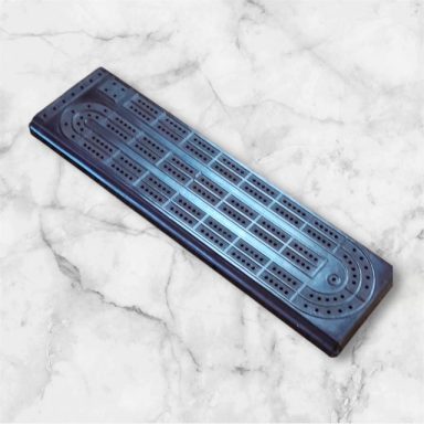 Brown bakelite cribbage board
