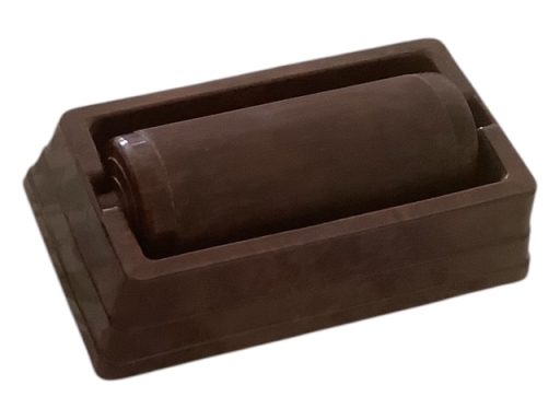 Brown marbled Bakelite Gadeware roller dampner
