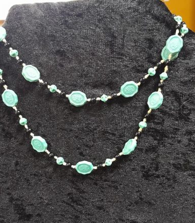 MAX NEIGER Czech turquoise egyptian necklace
