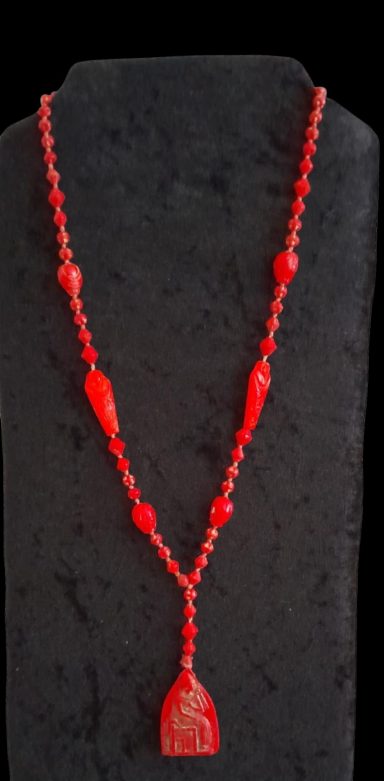 MAX NEIGER Czech glass Egyptian necklace

