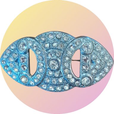 Diamante brooch
