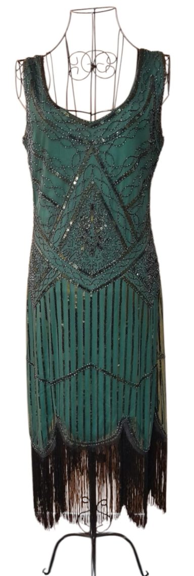 Gatsby dress Uk14 green
