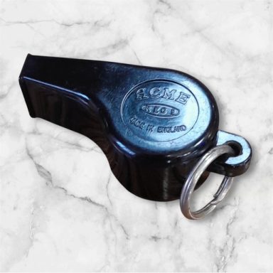 Black bakelite whistle

