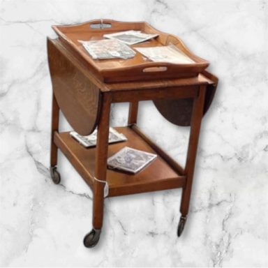 Drop leaf table trolley
