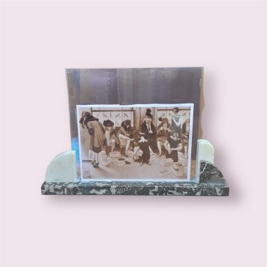Grey marble picture frame
