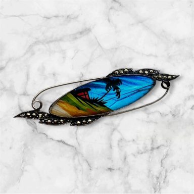 Butterfly wing brooch T L Mott Waterfall