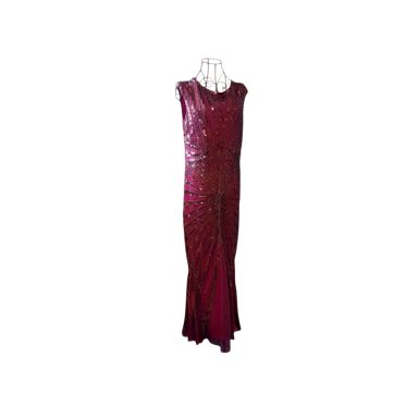 Red long Gatsby dress Size 14
